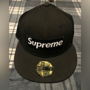 Supreme Box logo Mesh Black New Era (SS23)